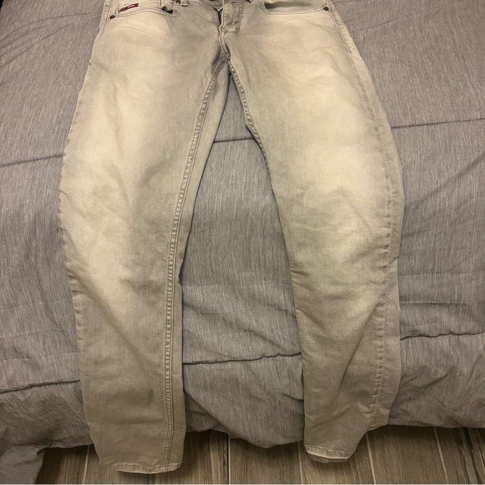 Men's Light Gray Skinny Jeans